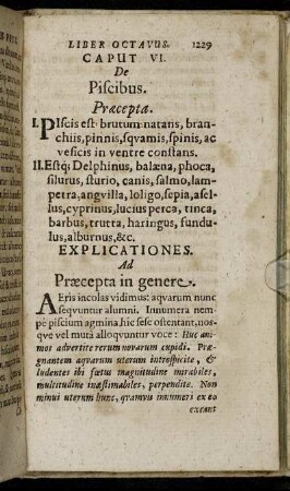 Caput VI. De Piscibus.