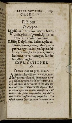 Caput VI. De Piscibus.