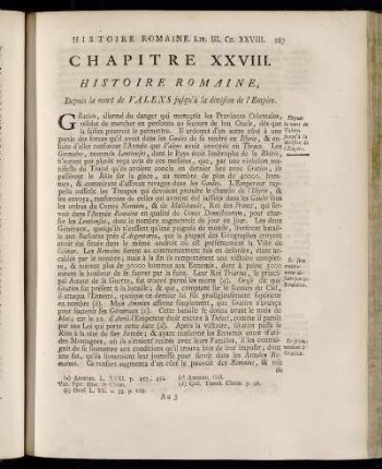 [Histoire du Régne de Gratien.]