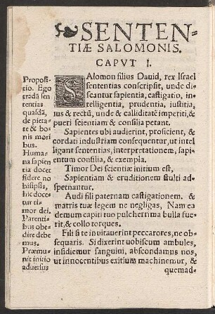 Sententiae Salominis.