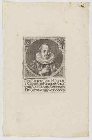 Bildnis des Ludovicus RieterBildnis Ludwig Rieter (von Kornburg)