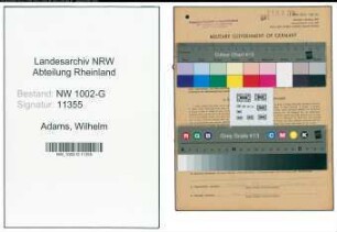 Entnazifizierung Wilhelm Adams, geb. 25.03.1887 (Gastwirt)