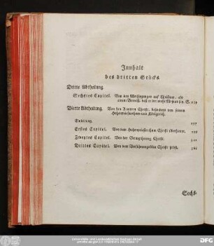 Innhalt des dritten Stücks.