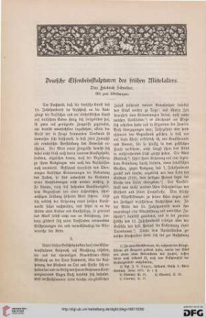 Deutsche Elfenbeinskulpturen des frühen Mittelalters