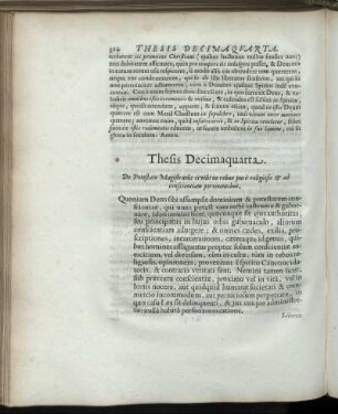 Thesis Decimaquarta.