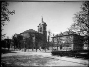 Karlsruhe Pfarrkirche Sankt Stephan Ansicht von Südosten