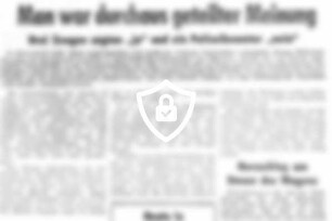 Man war durchaus geteilter Meinung