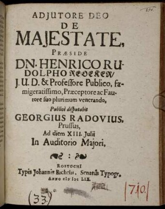 Adiutore Deo De Maiestate