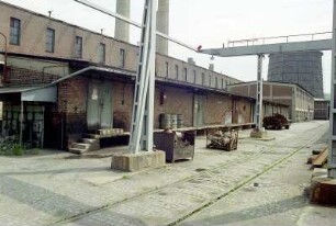 Kranbahn, Materiallager (Baustofflager), Mechanische Werkstatt, Hauptlager, Kühlturm 5, von W