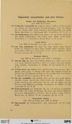 Ölgemälde neuzeitlicher und alter Meister (Nr. 274-313)