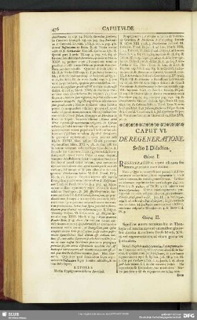 Caput VI. De Regeneratione