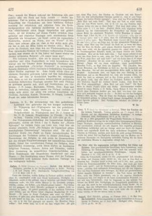 478-479 [Rezension] Caspari, Karl Heinrich, Karl Heinrich Caspari. Geboren 16. Februar 1815, gestorben 10. Mai 1861