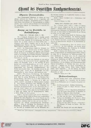 Chronik des Bayerischen Kunstgewerbevereins