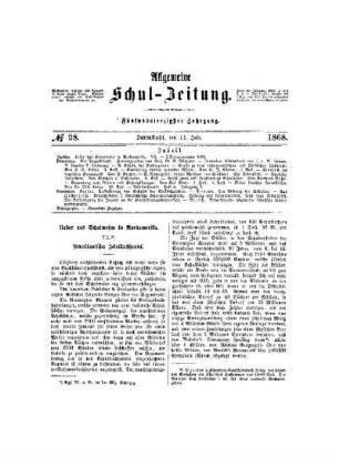 Ueber das Schulwesen in Nordamerika