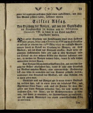Eilfter Absatz. - Zwanzigster Absatz.