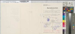 Bauwerksverzeichnis und Nachweisung der bei der Aufhebung des Privatwegüberganges in km 11,715 der Strecke Abzweigstelle Weidestraße (Hagen)-Ennepetal-Altenvoerde berührten Wege- und Vorflutverhältnisse, nebst Bezeichnung der für sie entworfenen baulichen Anlagen, o. M. Stnr.: 83, Iwü, Bunr.: 1, Blnr.: 1