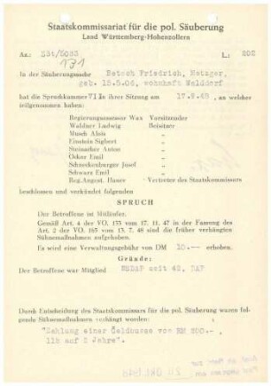 Betsch, Friedrich