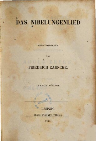 Das Nibelungenlied