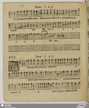 XXX. Ich lieg im Streit [Tenor I und Tenor II]