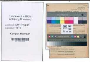 Entnazifizierung Hermann Kamper , geb. 18.04.1900 (Kaufmann)