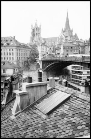 Lausanne: Pont Bessières und Kathedrale