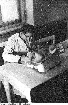 Säuglingsgymnastik, Februar 1950