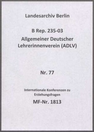 World Federation of Education Associations (Weltbund der Erziehungsvereine, 1929: Weltverband der Pädagogischen Vereinigungen), gegründet Juli 1923 in San Francisco/USA