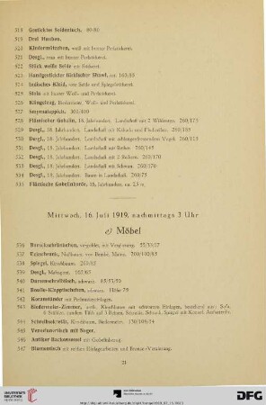 Möbel (Nr. 536-572)