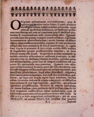 Recensio ordinationum eccles. Brunsvigo-Guelpherbytanarum a Reformatione ad praesens tempus