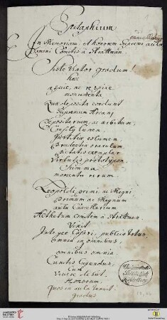 Abschriften von Epitaphien-Inschriften