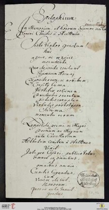Abschriften von Epitaphien-Inschriften
