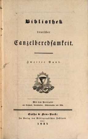 Bibliothek deutscher Canzelberedsamkeit, 2. 1827