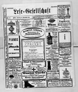 Lese-Gesellschaft. 1890-1894
