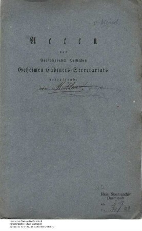 Münch[-Bellinghausen], Joachim Freiherr v., Gesandter in Frankfurt