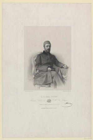 Bildnis des S. A. Aali Pacha