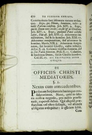 De Officiis Christi mediatoriis.