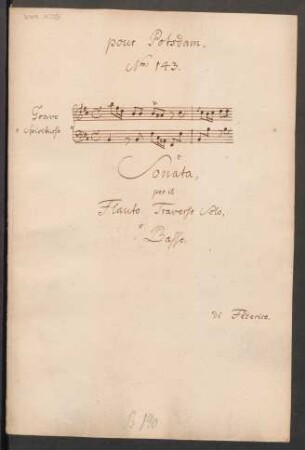 Sonaten; fl, bc; h-Moll; SpiF 37