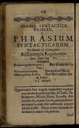 Praxis Syntactica Triplex.