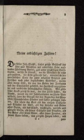 Meine andächtigen Zuhörer!