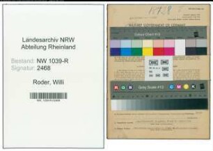 Entnazifizierung Willi Roder , geb. 04.05.1906 (Werkssportlehrer)