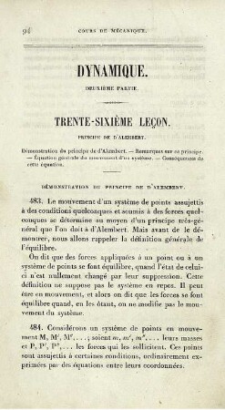 Dynamique.