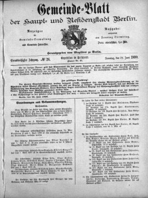 1890,26: No. 26, 29. Juni 1890