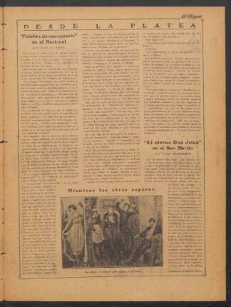 "Palabra de casamiento" en el Nacional