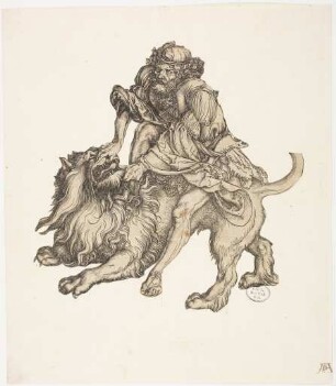 Samson tötet den Löwen