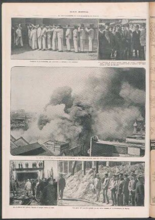 El gran incendio de la intendencia de marina [Fotografías]