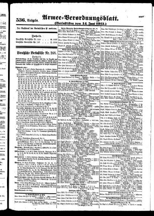 536.Ausgabe. Montag, 14. Juni 1915