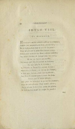 Idylle VIII. Le Bonheur