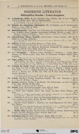 Bibliophilen-Drucke / Luxus-Ausgaben (Nr. 447-514)
