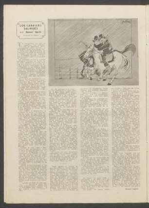 Los caballos salvajes : Ilustración de Bello