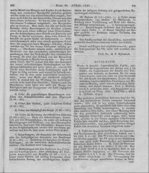 Salomon, J.: Logarithmische Tafeln, enthaltend die Logarithmen der Zahlen von 1 bis 10800 ... Wien: Gerold 1827